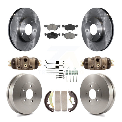 Kit de tambours à plaquettes semi-métalliques pour rotors de frein avant et arrière (9 pièces) pour Ford Escape Mercur