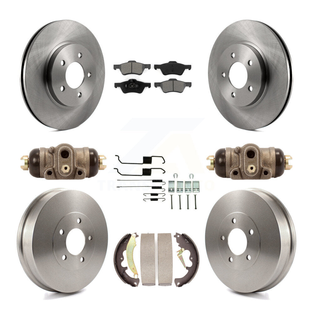 Kit de tambours à plaquettes semi-métalliques pour rotors de frein avant et arrière (9 pièces) pour Ford Escape Mercur
