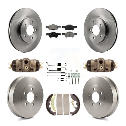 Kit de tambours à plaquettes semi-métalliques pour rotors de frein avant et arrière (9 pièces) pour Ford Escape Mercur