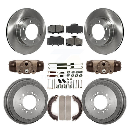 Rotors de frein à disque avant et arrière, Kit de tambour à plaquettes semi-métalliques (9 pièces) pour Toyota 4Runne