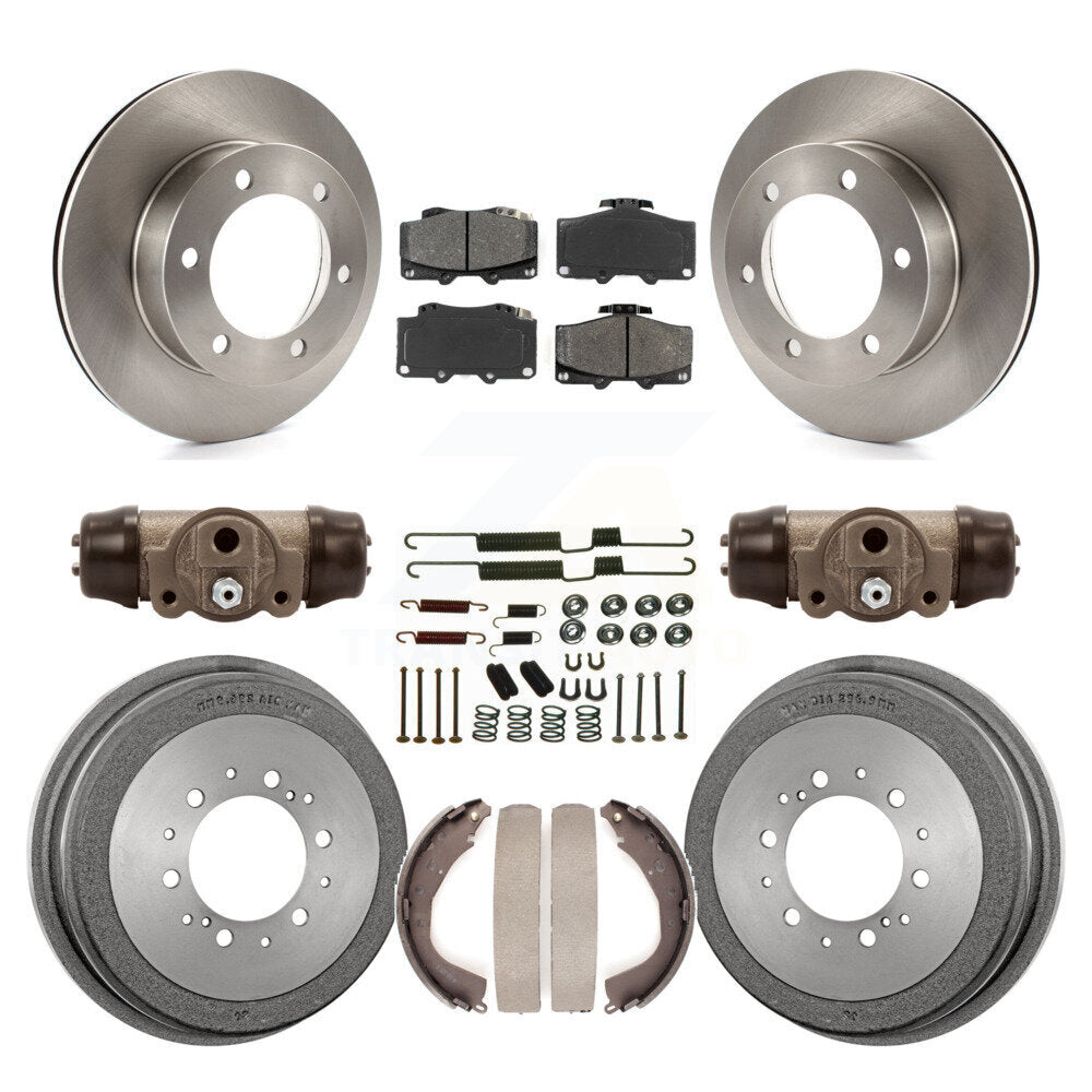 Rotors de frein à disque avant et arrière, Kit de tambour à plaquettes semi-métalliques (9 pièces) pour Toyota 4Runne