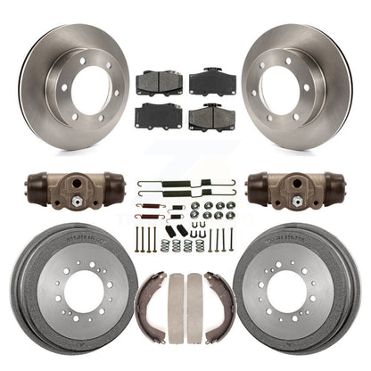 Rotors de frein à disque avant et arrière, Kit de tambour à plaquettes semi-métalliques (9 pièces) pour Toyota 4Runne
