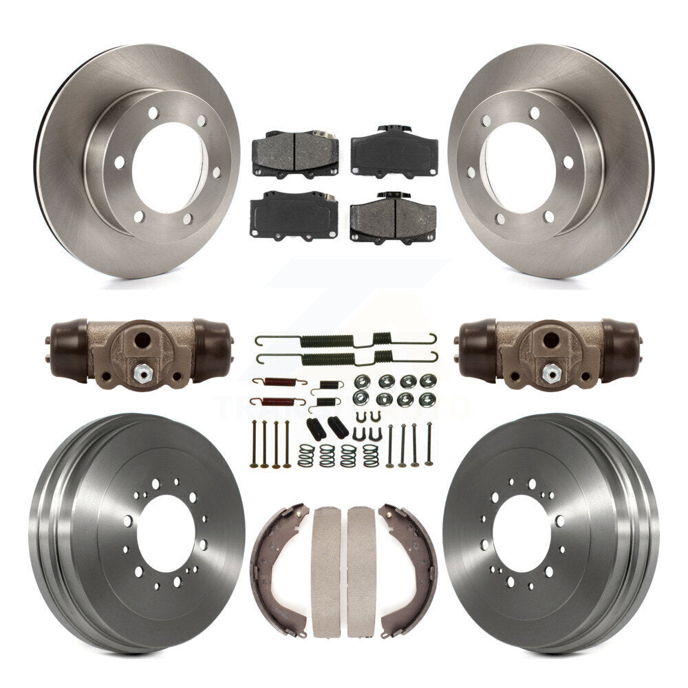 Rotors de frein à disque avant et arrière, Kit de tambour à plaquettes semi-métalliques (9 pièces) pour Toyota 4Runne