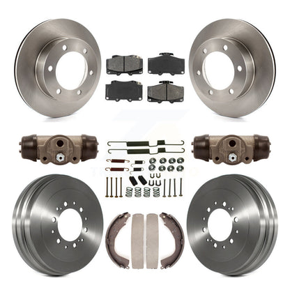 Rotors de frein à disque avant et arrière, Kit de tambour à plaquettes semi-métalliques (9 pièces) pour Toyota 4Runne