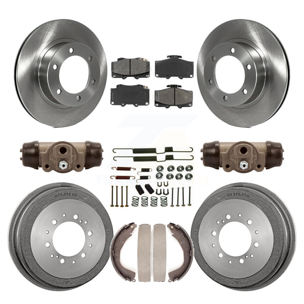 Rotors de frein à disque avant et arrière, Kit de tambour à plaquettes semi-métalliques (9 pièces) pour Toyota 4Runne