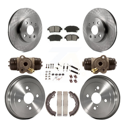 Kit de plaquettes et de tambours semi-métalliques pour rotors de frein avant et arrière (9 pièces) pour Toyota Ech 01-05