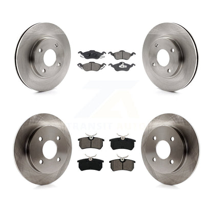 Kit de rotors de frein à disque avant et arrière et plaquettes semi-métalliques pour Ford Focus