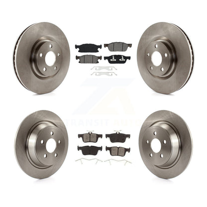 Kit de rotors de frein à disque avant et arrière et plaquettes semi-métalliques pour Ford Edge K8S-10267