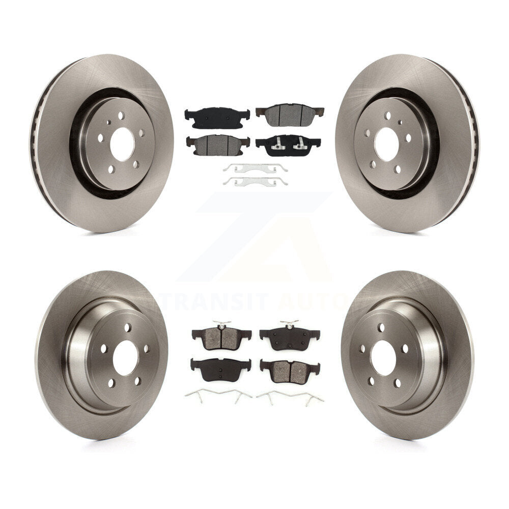 Kit de plaquettes de frein semi-métalliques pour Rotors de frein avant et arrière, pour Ford Edge Lincoln Nautilus MK