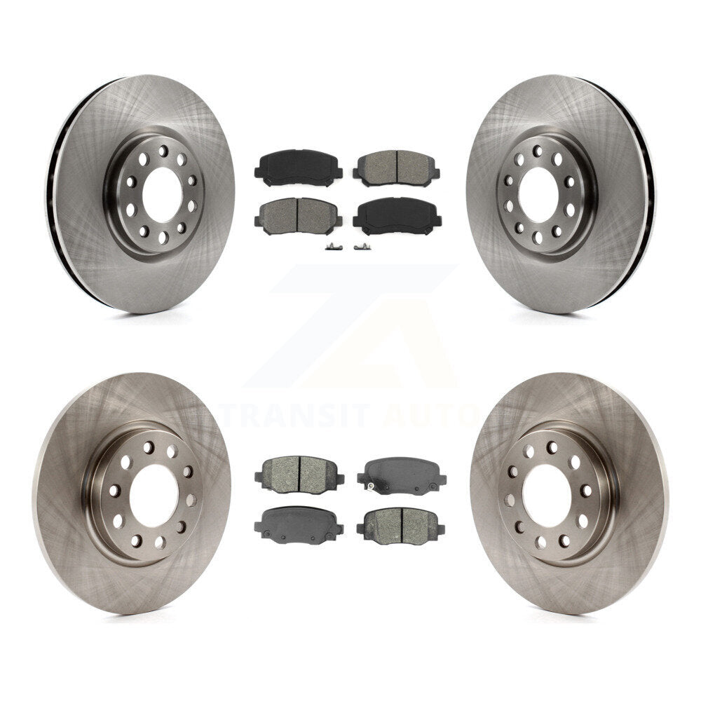 Kit de disques de frein à disque avant et arrière et plaquettes semi-métalliques pour Chrysler 200