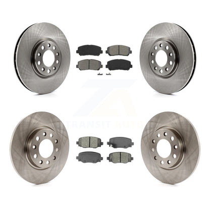 Kit de disques de frein à disque avant et arrière et plaquettes semi-métalliques pour Chrysler 200