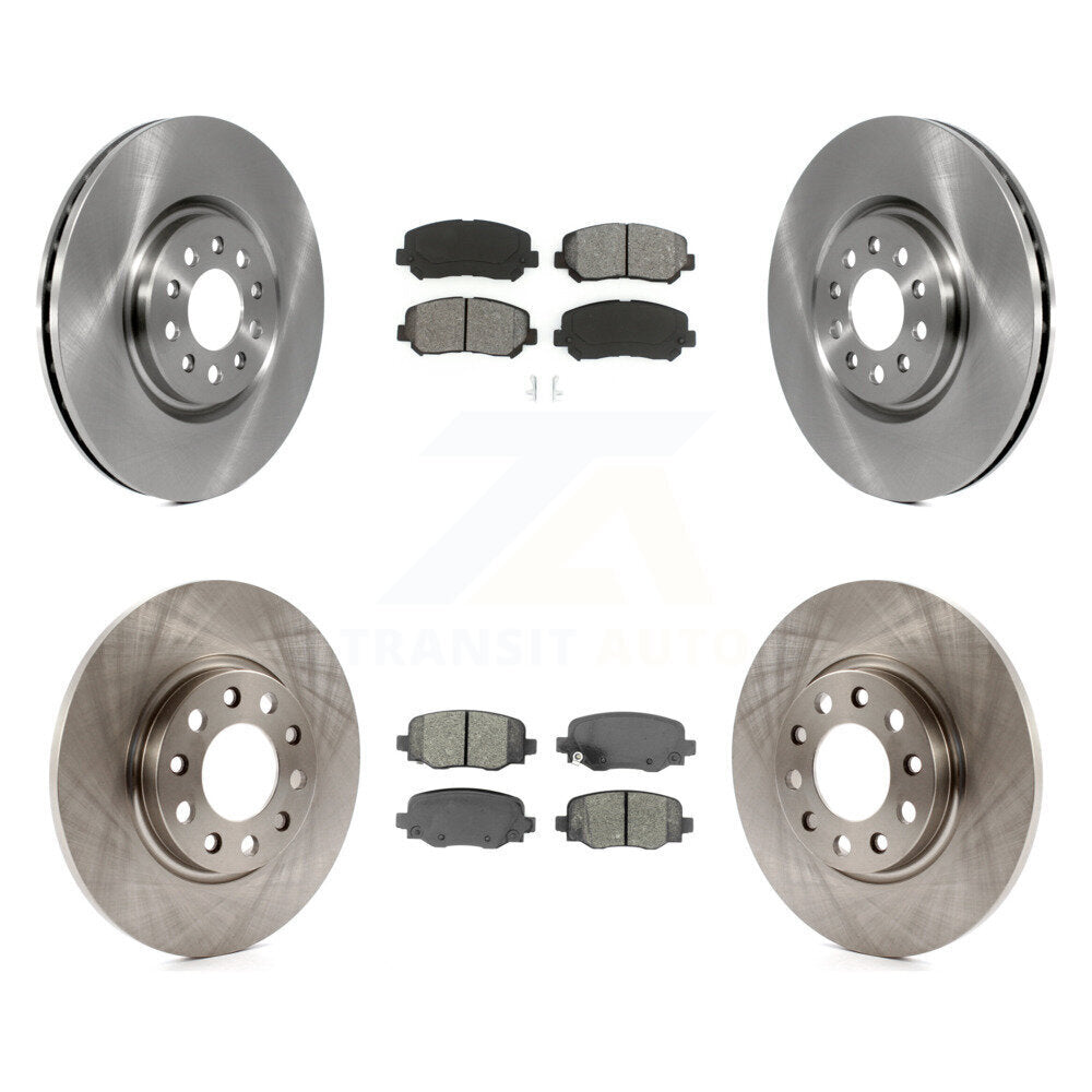 Kit de disques de frein à disque avant et arrière et plaquettes semi-métalliques pour Chrysler 200