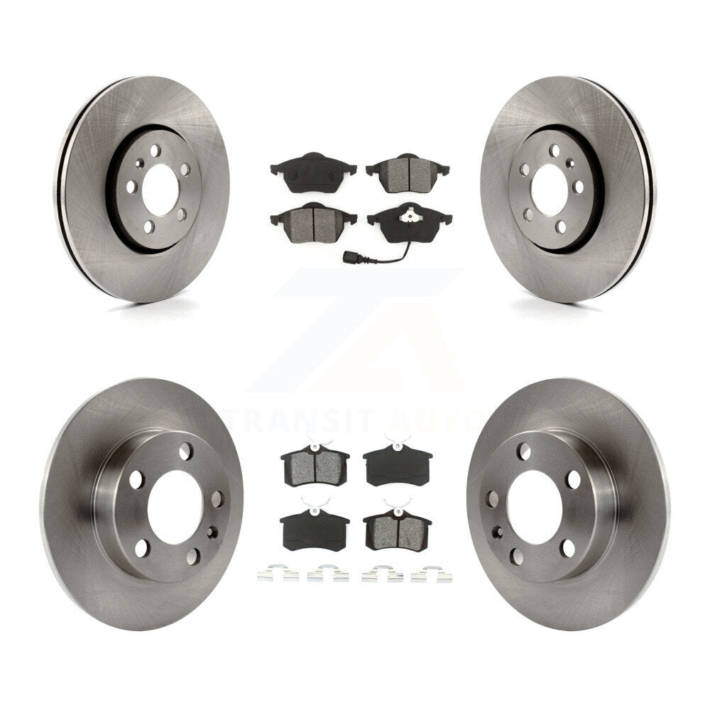 Kit de disques de frein à disque avant et arrière et plaquettes semi-métalliques pour Volkswagen Beetle