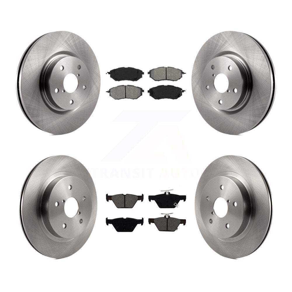 Rotors de frein à disque avant et arrière, Kit de plaquettes semi-métalliques pour Subaru Outback WRX Legac