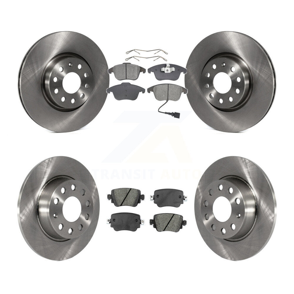 Kit de rotors de frein à disque avant et arrière et plaquettes semi-métalliques pour Volkswagen Passat