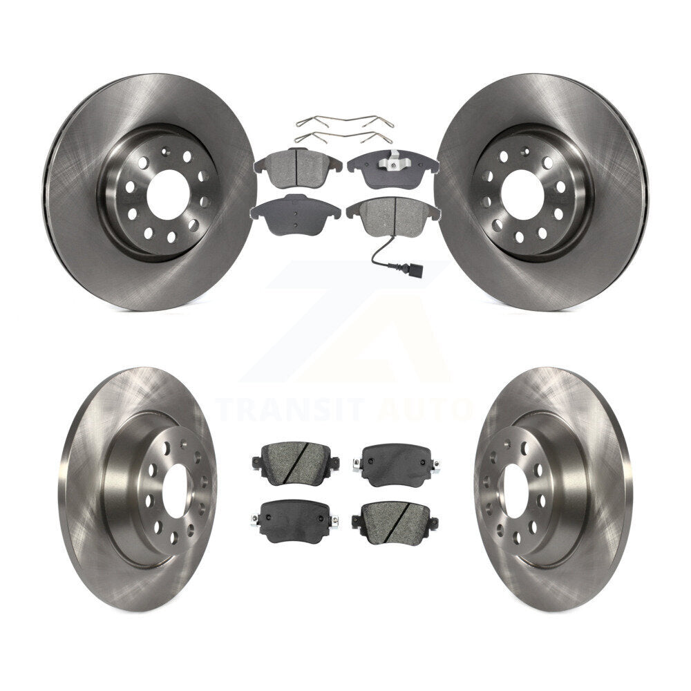 Rotors de frein à disque avant et arrière, Kit de plaquettes semi-métalliques pour Audi Q3 Quattr 2016 – 2018