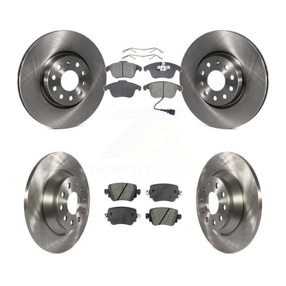 Rotors de frein à disque avant et arrière, Kit de plaquettes semi-métalliques pour Audi Q3 Quattr 2016 – 2018