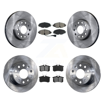 Kit de plaquettes semi-métalliques de Rotor de frein à disque avant et arrière, pour Volkswagen Golf SportWage