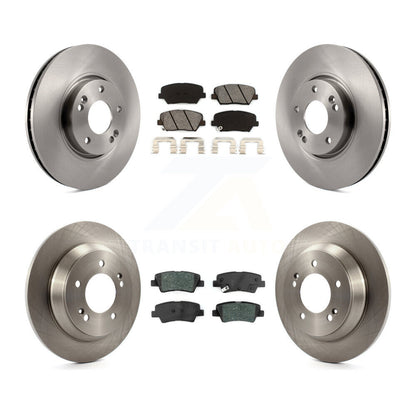 Kit de rotors de frein à disque avant et arrière et plaquettes semi-métalliques pour Kia Rondo K8S-10269