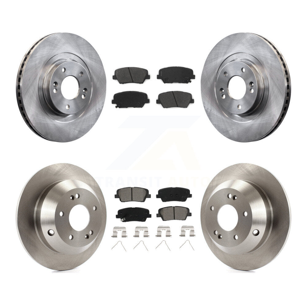 Rotors de frein avant arrière et Kit de plaquettes semi-métalliques pour Kia Sorento Hyundai Santa F