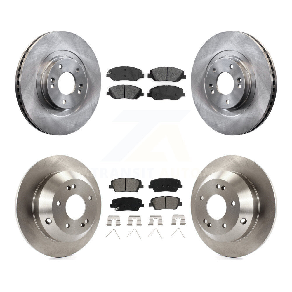 Kit de rotors de frein à disque avant et arrière et plaquettes semi-métalliques pour Hyundai Santa Fe XL