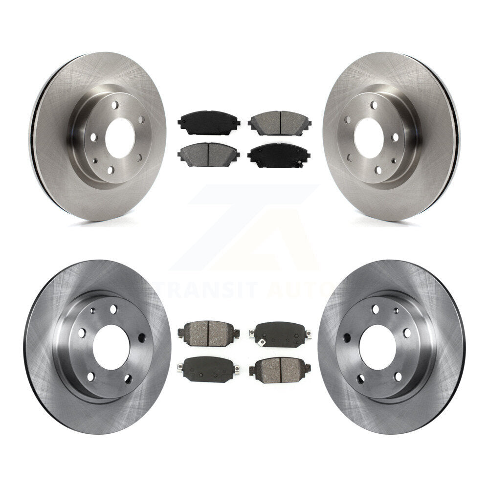 Kit de rotor de frein à disque avant et arrière et plaquettes semi-métalliques pour Mazda CX-3 AW 2019 – 2022