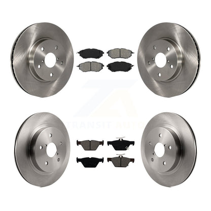 Rotors de frein à disque avant et arrière et kit de plaquettes semi-métalliques pour Subaru Legacy 2015 2.5