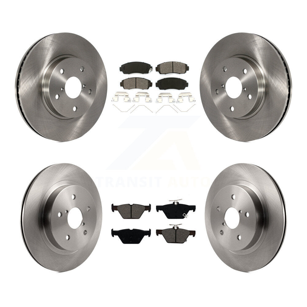 Kit de disques de frein avant et arrière et plaquettes semi-métalliques pour Subaru Legacy 2.5 2016 – 2019