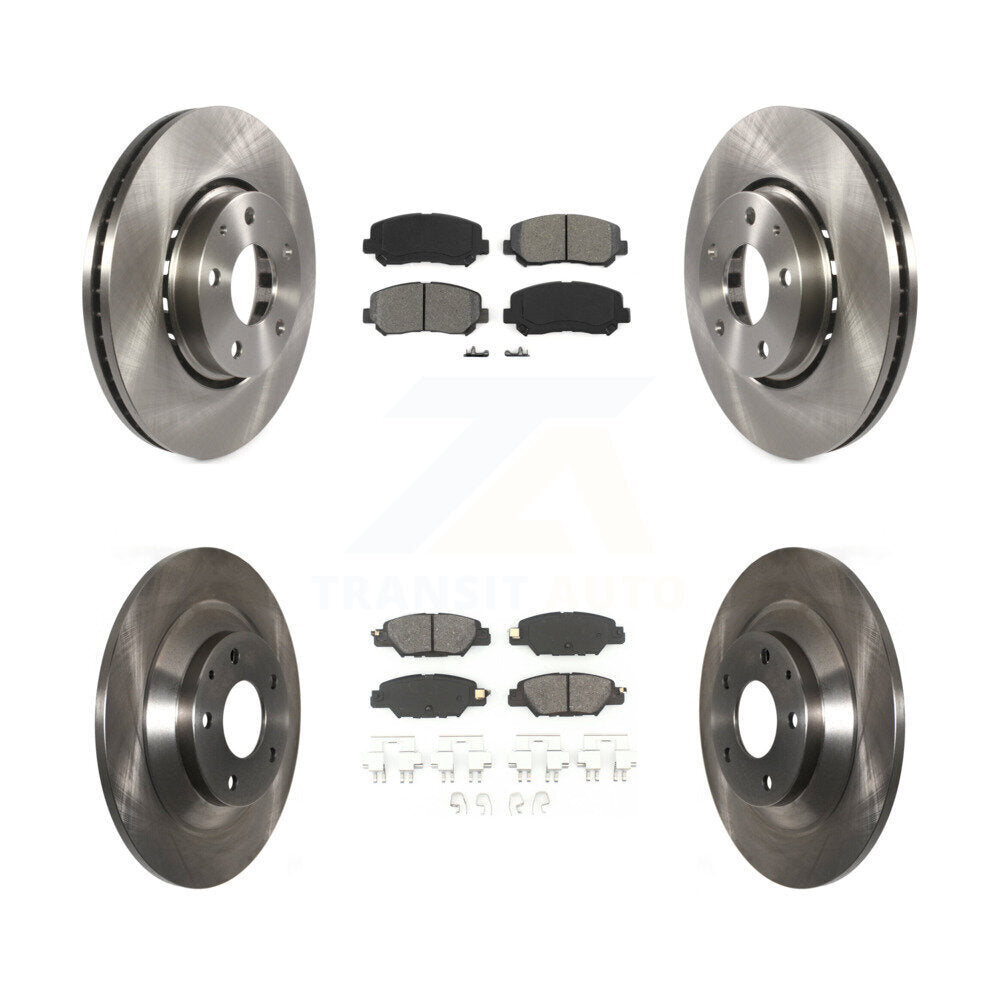 Kit de rotors de frein à disque avant et arrière et plaquettes semi-métalliques pour Mazda CX-5