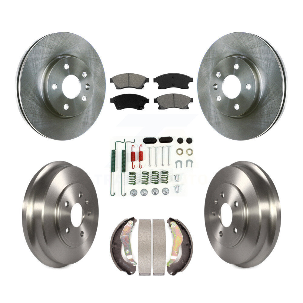 Kit de tambour à plaquettes semi-métalliques, Rotor de frein à disque avant et arrière (7 pièces) pour Chevrolet Soni