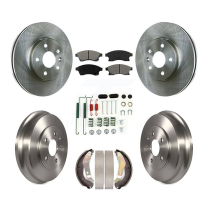 Kit de tambour à plaquettes semi-métalliques, Rotor de frein à disque avant et arrière (7 pièces) pour Chevrolet Soni