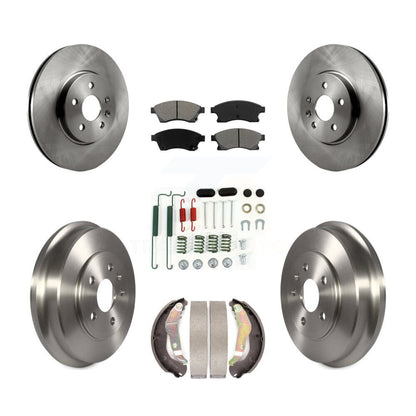 Kit de plaquettes et de tambour semi-métalliques de Rotor de frein avant et arrière (7 pièces) pour Chevrolet Sonic R