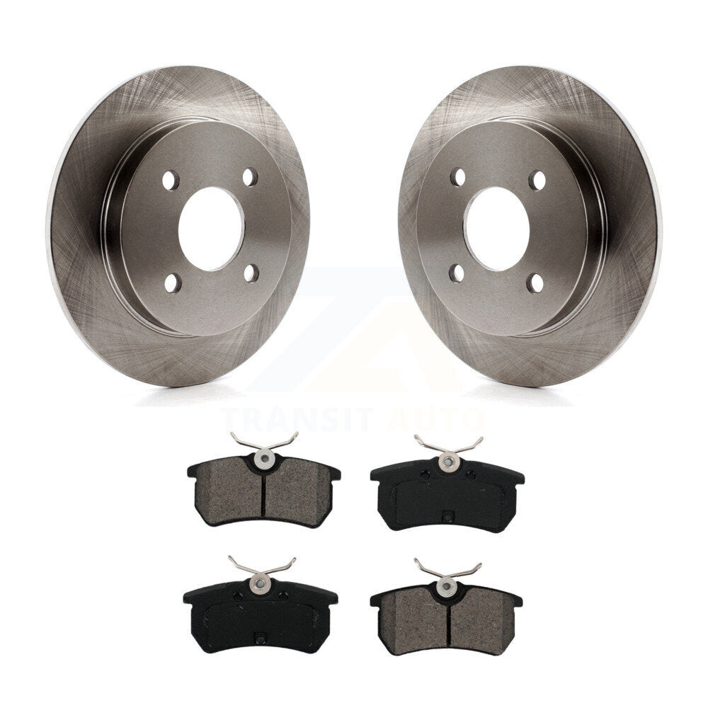 Kit de disques de frein à disque arrière et plaquettes semi-métalliques pour Ford Focus Fiesta