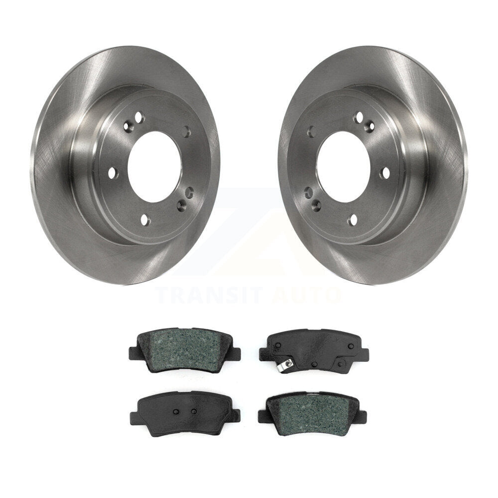 Rotor de frein à disque arrière et Kit de plaquettes semi-métalliques pour Hyundai Elantra Venue Kia Sou