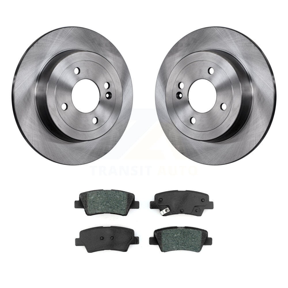 Kit de disques de frein à disque arrière et plaquettes semi-métalliques pour Kia Rio Hyundai Accent