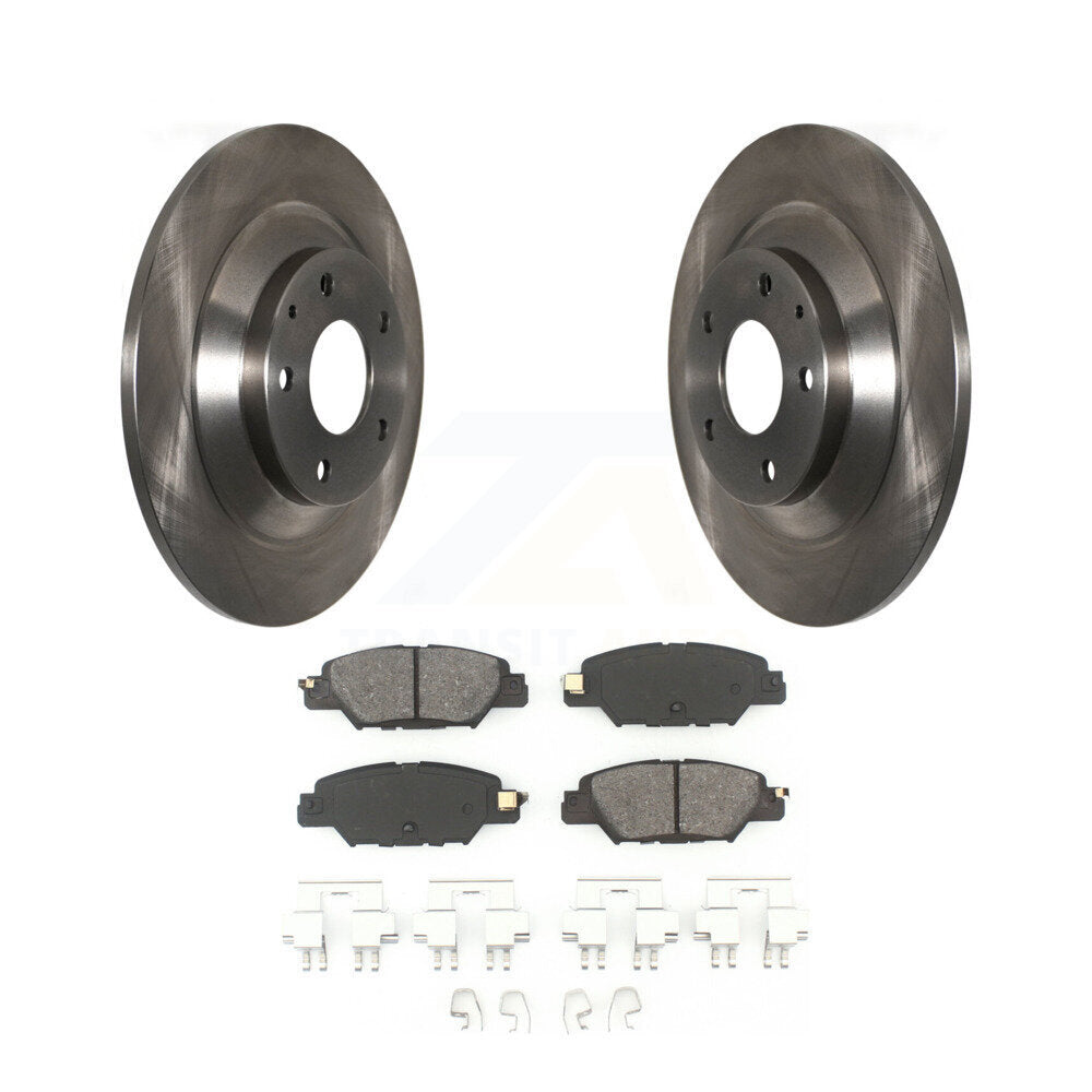 Kit de disques de frein à disque arrière et plaquettes semi-métalliques pour Mazda CX-5 2016-2024