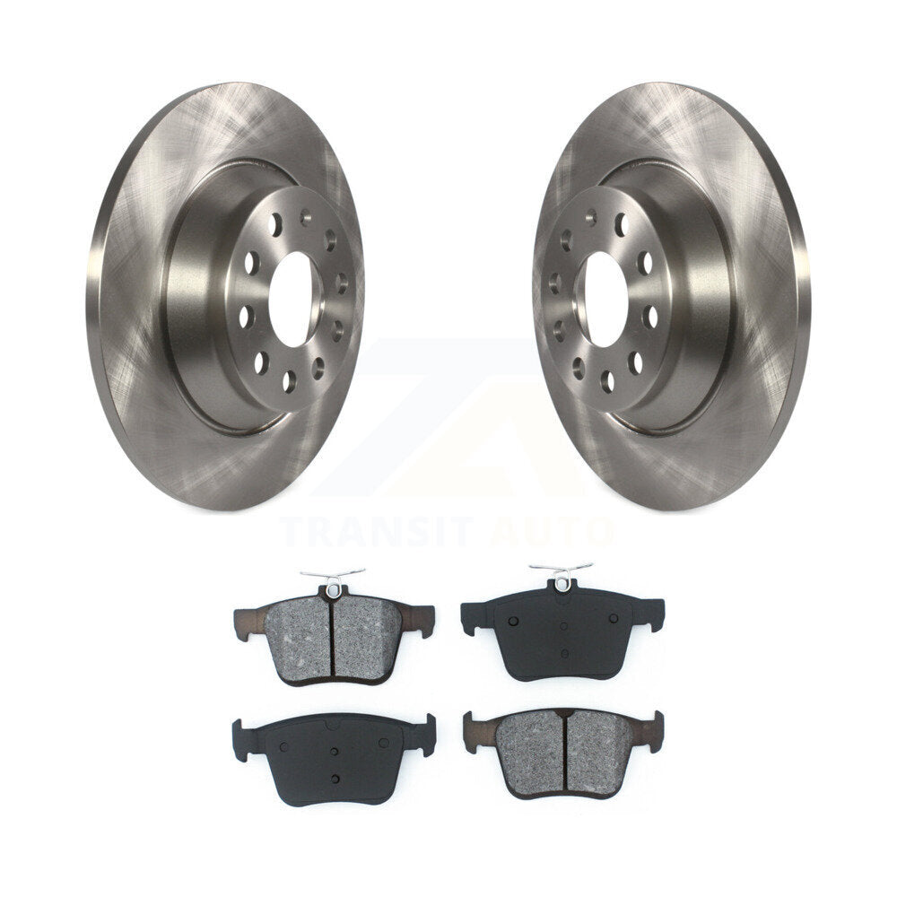 Rotors de frein arrière et Kit de plaquettes semi-métalliques pour Volkswagen Tiguan Jetta Audi Q3 T
