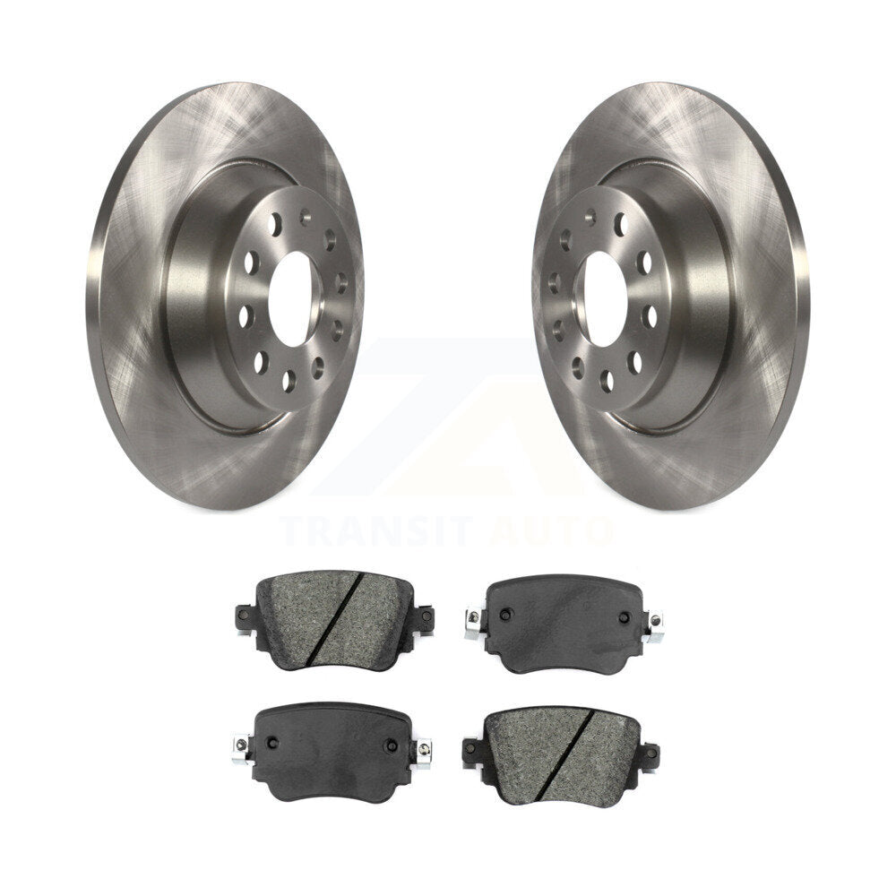Kit de disques de frein à disque arrière et plaquettes semi-métalliques pour Audi Q3 Quattro 2016-2018