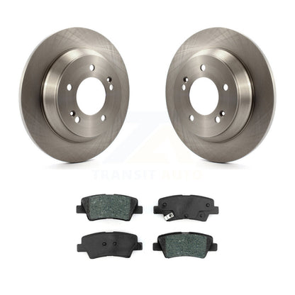 Kit de rotor de frein arrière et de plaquettes semi-métalliques pour Kia Rondo avec stationnement manuel
