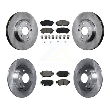 Kit de rotors de frein à disque avant et arrière et plaquettes semi-métalliques pour Mazda 6 2016-2018