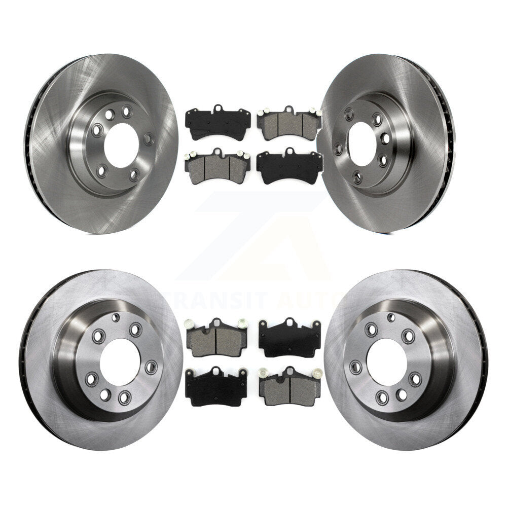 Kit de rotors de frein à disque avant et arrière et plaquettes semi-métalliques (6 pièces) pour Audi Q7 volkswagen
