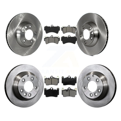 Kit de rotors de frein à disque avant et arrière et plaquettes semi-métalliques (6 pièces) pour Audi Q7 volkswagen