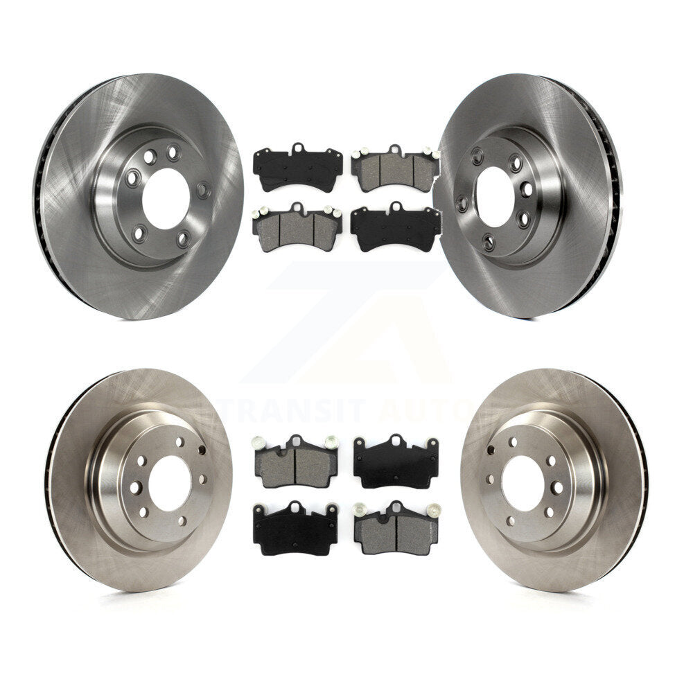 Kit de disques de frein à disque avant et arrière et plaquettes semi-métalliques (6 pièces) pour Audi Q7