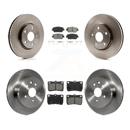 Rotors de frein à disque avant et arrière et Kit de plaquettes semi-métalliques (6 pièces) pour Lexus IS250 GS30