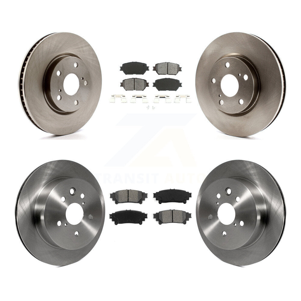 Kit de rotor de frein avant et arrière et plaquettes semi-métalliques (6 pièces) pour Lexus IS250 C F Sport