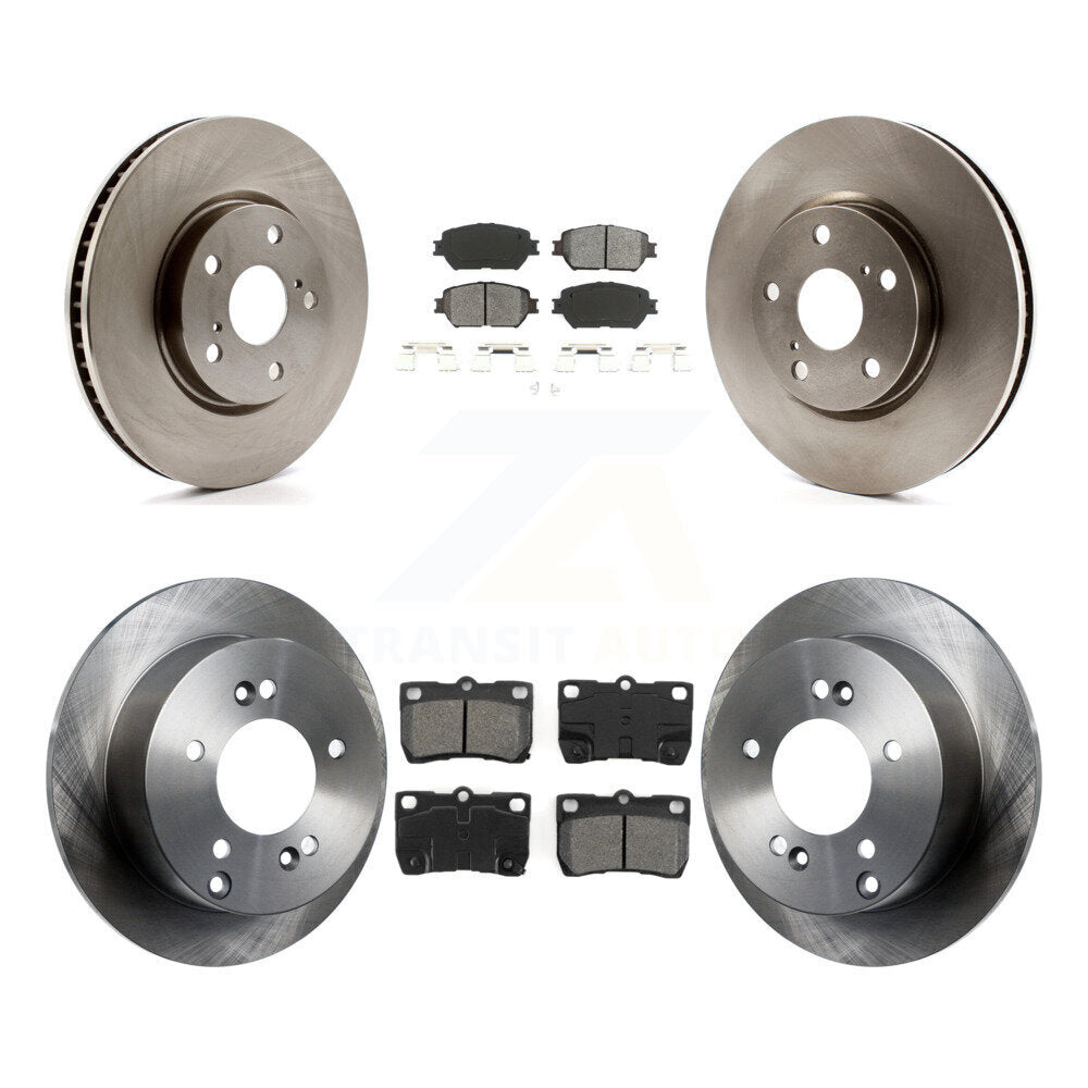 Kit de rotors de frein à disque avant et arrière et plaquettes semi-métalliques (6 pièces) pour Lexus IS250