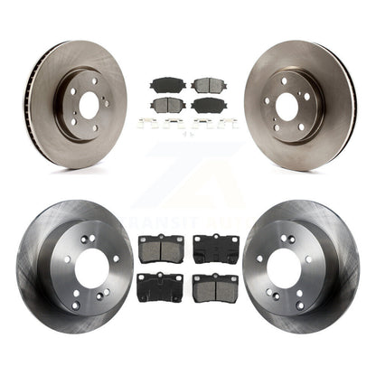 Kit de rotors de frein à disque avant et arrière et plaquettes semi-métalliques (6 pièces) pour Lexus IS250
