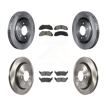 Kit de disques de frein à disque avant et arrière et plaquettes semi-métalliques pour Ford F-150