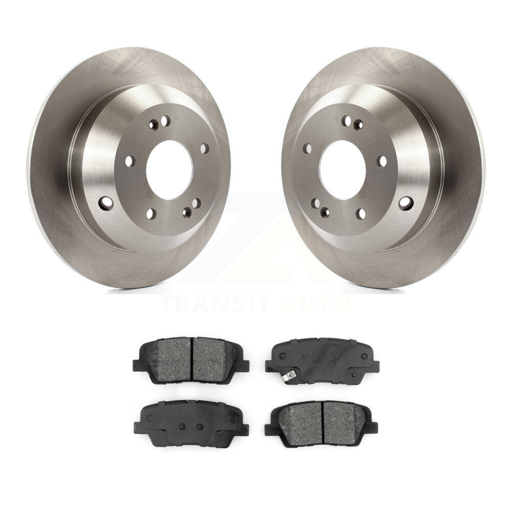 Kit de plaquettes semi-métalliques de rotor de frein arrière pour Kia Sorento avec étrier peint en rouge