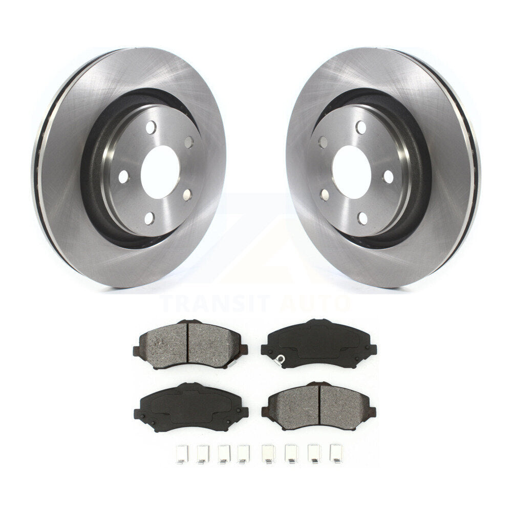 Kit de rotors de frein à disque avant et plaquettes semi-métalliques pour Jeep Wrangler JK